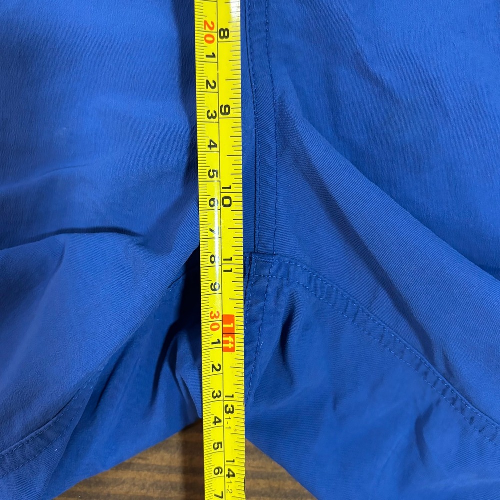 LL Bean Mens Supplex Nylon Swim Trunks Blue Mesh Lined Shorts Medium - Picture 10 of 11
